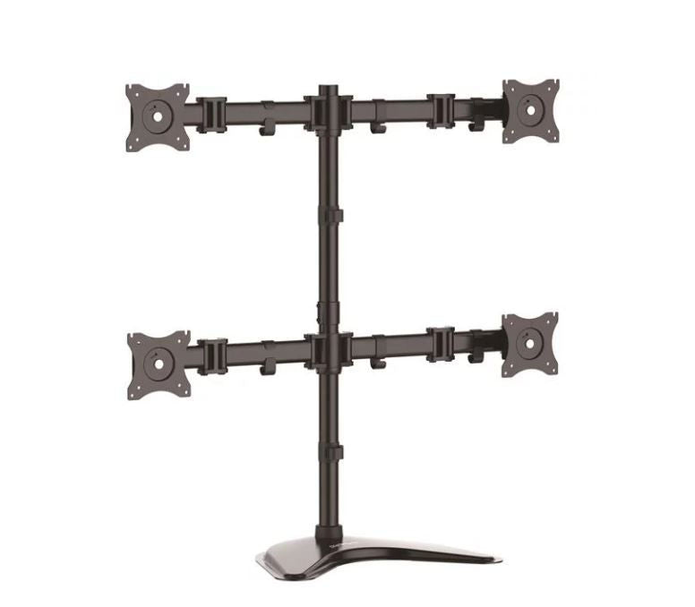 StarTech.com Heavy Duty Steel Quad Monitor Stand - ONE CLICK SUPPLIES