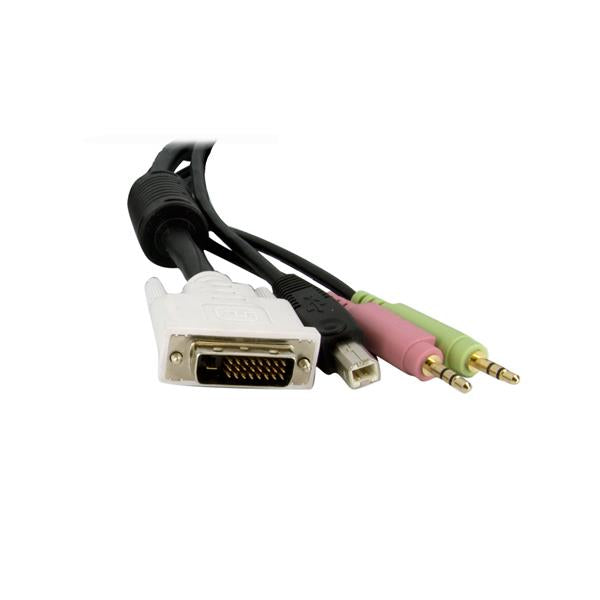 StarTech.com 6ft 4in1 USB DVID KVM Switch Cable - ONE CLICK SUPPLIES