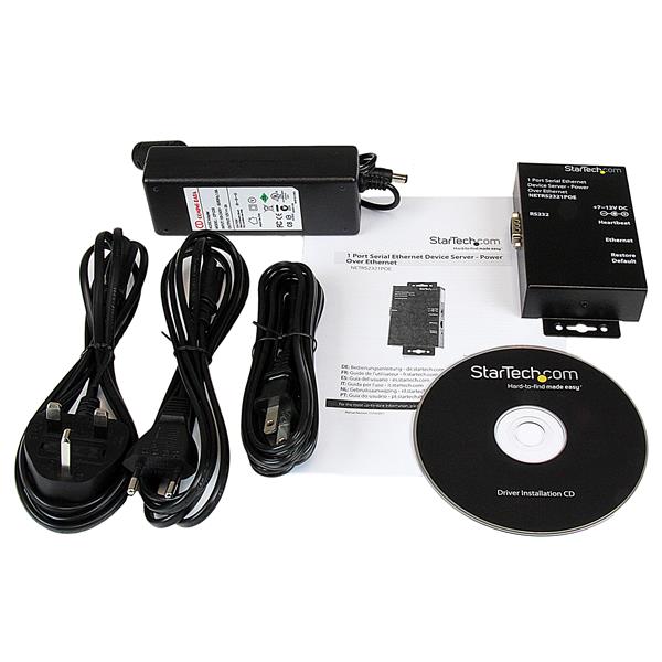 StarTech.com 1 Port RS232 Serial Device Server PoE - ONE CLICK SUPPLIES