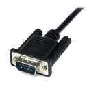 StarTech.com 2m DB9 RS232 Serial Null Modem Cable FM - ONE CLICK SUPPLIES