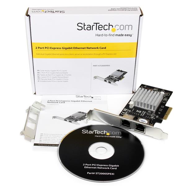 StarTech.com 2 Port PCIe x4 Gbit Server Network Card - ONE CLICK SUPPLIES