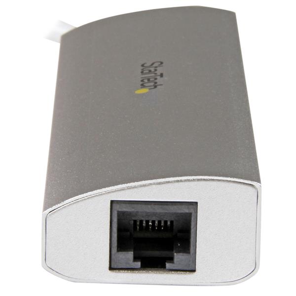 StarTech.com 3 Port Portable USB3 Hub and GB Ethernet - ONE CLICK SUPPLIES