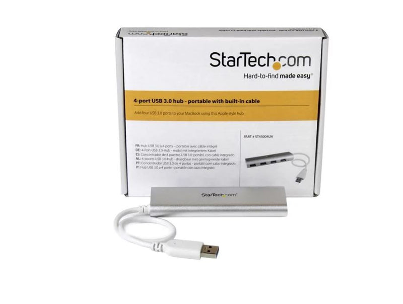 StarTech.com 4 Port USB3 Hub with Built in Cable - ONE CLICK SUPPLIES