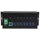 StarTech.com Rugged Metal 7 Port USB3.0 Hub DIN Rail - ONE CLICK SUPPLIES