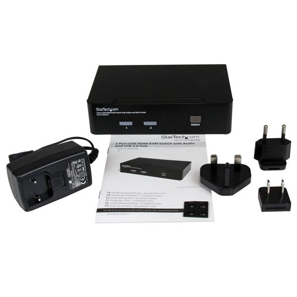 StarTech.com 2 Port USB HDMI KVM Switch with Audio - ONE CLICK SUPPLIES