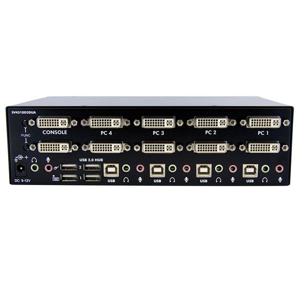 StarTech.com 4 Port Dual DVI USB KVM Switch - ONE CLICK SUPPLIES