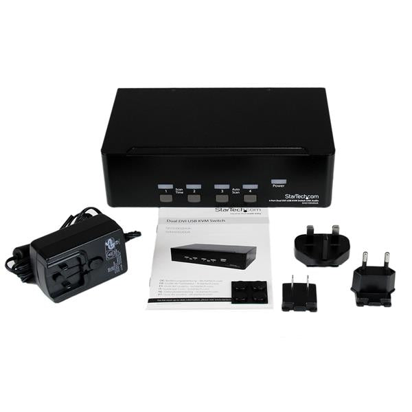 StarTech.com 4 Port Dual DVI USB KVM Switch - ONE CLICK SUPPLIES