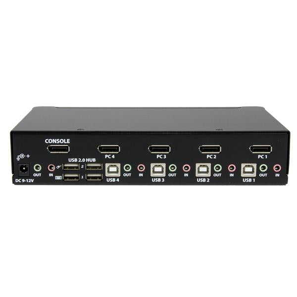 StarTech.com 4 Port USB DP KVM Switch with Audio - ONE CLICK SUPPLIES