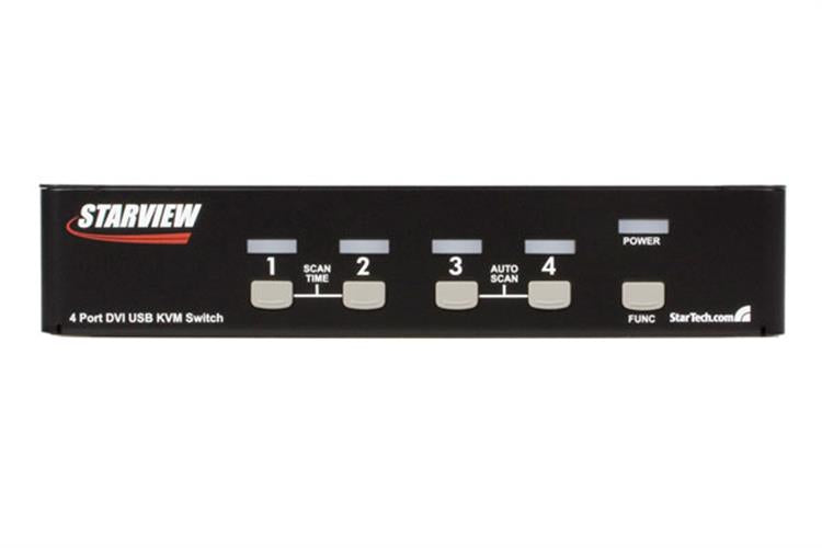 StarTech.com 4 Port StarView DVI USB with Audio KVM - ONE CLICK SUPPLIES