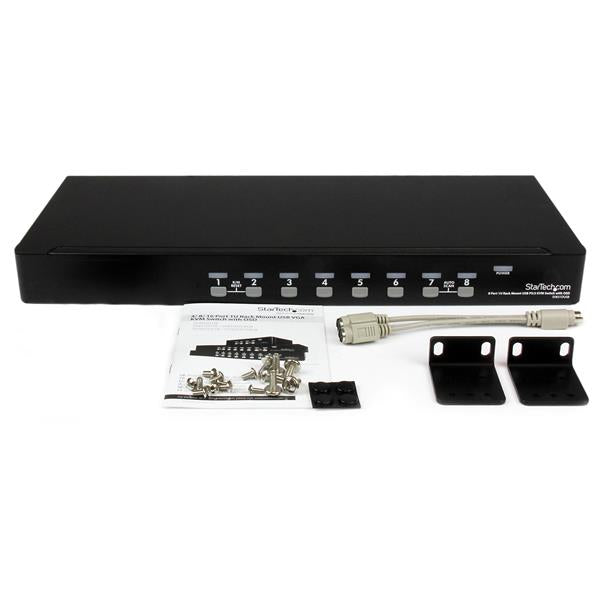 StarTech.com 8 Port USB PS2 KVM Switch OSD - ONE CLICK SUPPLIES