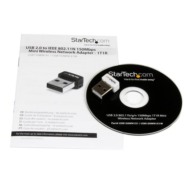 StarTech.com USB 802.11n 1T1R USB WiFi Adapter White - ONE CLICK SUPPLIES