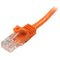 StarTech.com 1m Orange Snagless Cat5e Patch Cable - ONE CLICK SUPPLIES