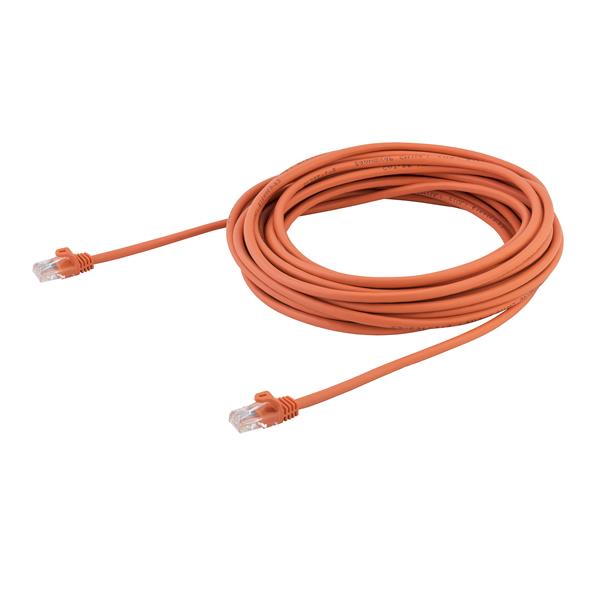 StarTech.com 10m Orange Snagless Cat5e Patch Cable - ONE CLICK SUPPLIES