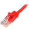 StarTech.com 10m Red Snagless Cat5e Patch Cable - ONE CLICK SUPPLIES