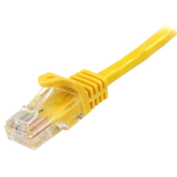 StarTech.com 2m Yellow Snagless Cat5e Patch Cable - ONE CLICK SUPPLIES