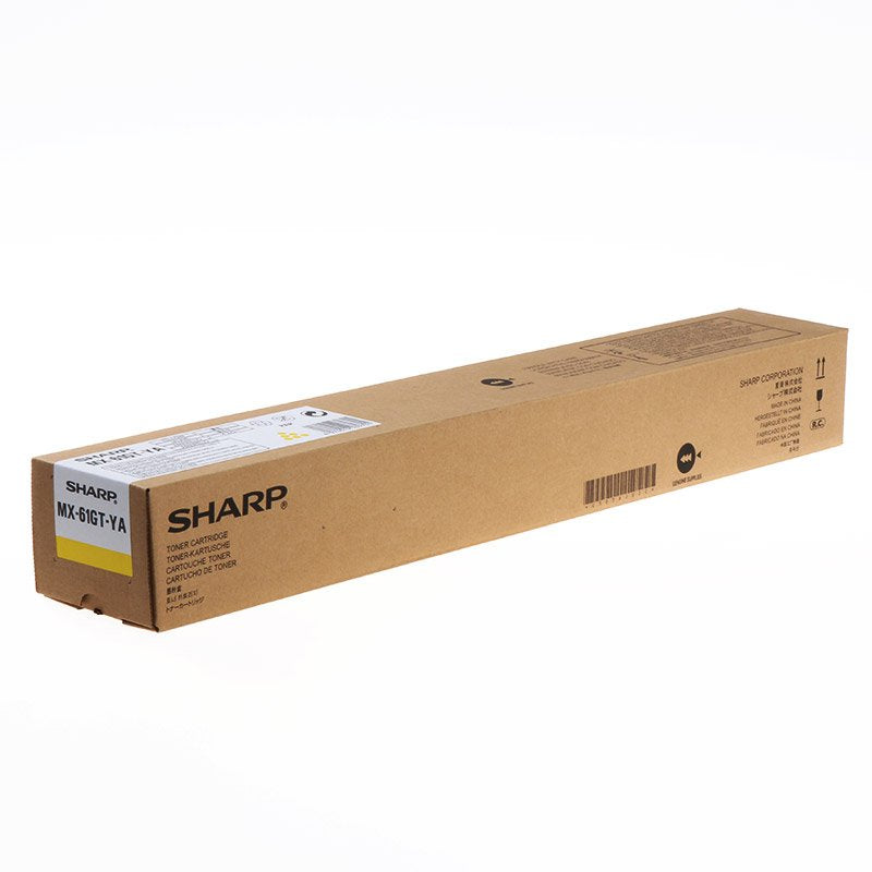 Sharp High Capacity Yellow Toner Cartridge 24k pages - MX61GTYA - ONE CLICK SUPPLIES