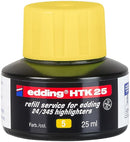 edding HTK 25 Bottled Refill Ink for Highlighter Pens 25ml Yellow - 4-HTK25005 - ONE CLICK SUPPLIES