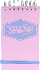 Pukka A7 Wirebound Card Cover Pocket Notebook Ruled 100 Pages Pastel Blue/Pink/Mint (Pack 6) - 8903-PST - ONE CLICK SUPPLIES