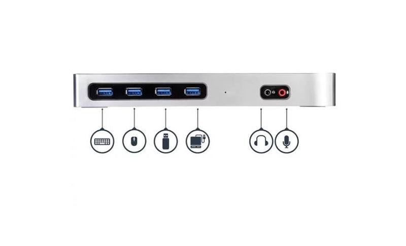 StarTech.com USB C USB 3.0 Dual 4K Docking Station - ONE CLICK SUPPLIES