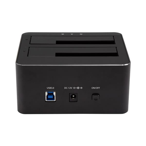 StarTech.com Dual Bay SATA HDD SSD Dock 2.5in 3.5in - ONE CLICK SUPPLIES