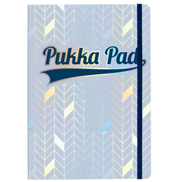 Pukka Pad Glee A5 Casebound Card Cover Journal Ruled 96 Pages Light Blue (Pack 3) - 8684-GLE - ONE CLICK SUPPLIES