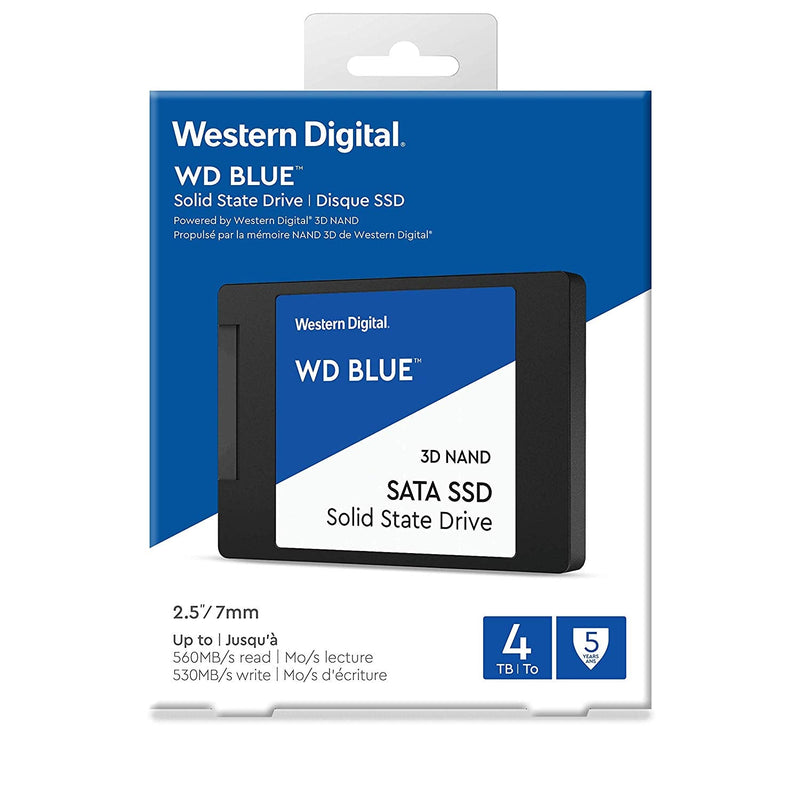 WD 4TB Blue SATA 2.5in 3D NAND Int SSD - ONE CLICK SUPPLIES