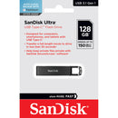 SanDisk 128GB Ultra USB C Flash Drive Black - ONE CLICK SUPPLIES