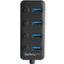 StarTech.com USB3 4 Port Hub with On and Off Switches - ONE CLICK SUPPLIES