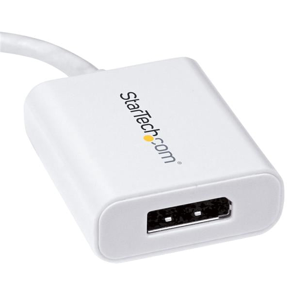 StarTech.com USB C to DP Adapter 4K 60Hz White - ONE CLICK SUPPLIES