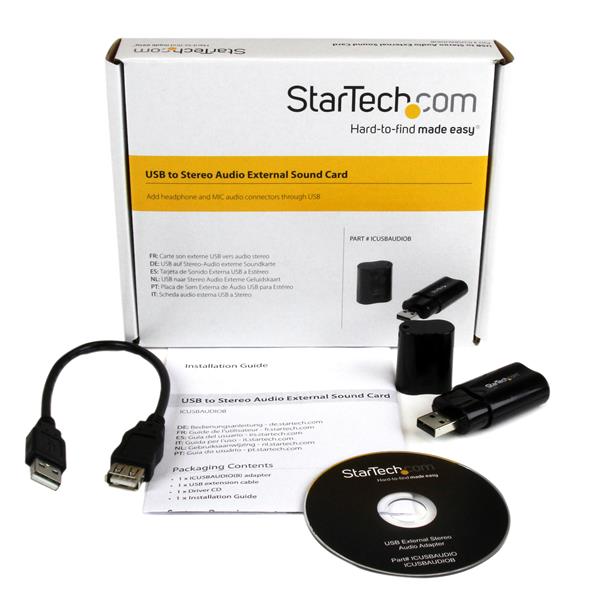 StarTech.com USB Audio Adapter External Sound Card - ONE CLICK SUPPLIES