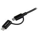 StarTech.com 1m Apple Lightning or Micro USB to USB - ONE CLICK SUPPLIES