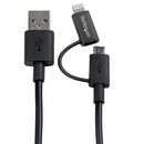 StarTech.com 1m Apple Lightning or Micro USB to USB - ONE CLICK SUPPLIES