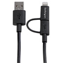 StarTech.com 1m Apple Lightning or Micro USB to USB - ONE CLICK SUPPLIES