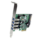 StarTech.com 4 Port PCIe USB 3.0 Controller Card UASP - ONE CLICK SUPPLIES