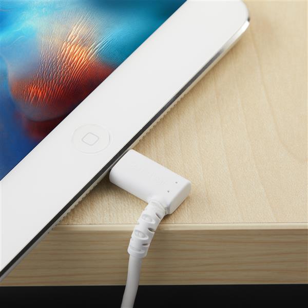 StarTech.com 1m White Angled Lightning to USB Cable - ONE CLICK SUPPLIES