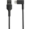 StarTech.com 2m Angled Lightning to USB Black Cable - ONE CLICK SUPPLIES