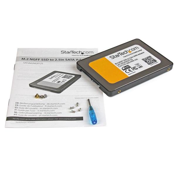 StarTech.com M.2 NGFF TO 2.5IN SATA III SSD Adapter - ONE CLICK SUPPLIES