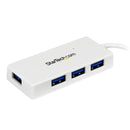 StarTech.com 4 Port SuperSpeed Mini USB 3.0 Hub White - ONE CLICK SUPPLIES