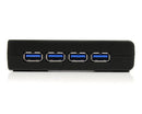 StarTech.com 4 Port Black SuperSpeed USB 3.0 Hub - ONE CLICK SUPPLIES