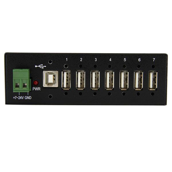 StarTech.com Mountable Rugged Ind 7 Port USB Hub ESD - ONE CLICK SUPPLIES