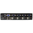 StarTech.com 4PT RM USB KVM Switch with Audio USB Hub - ONE CLICK SUPPLIES