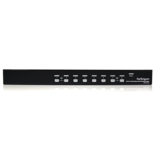 StarTech.com 8 Port 1U Rack Mount DVI USB KVM Switch - ONE CLICK SUPPLIES