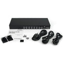 StarTech.com 8 Port 1U Rack Mount DVI USB KVM Switch - ONE CLICK SUPPLIES