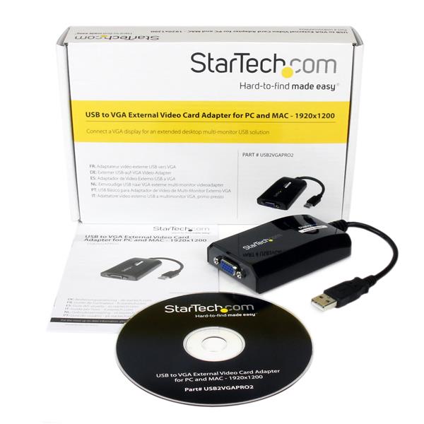 StarTech.com USB 2.0 to VGA Display Adapter 1920x1200 - ONE CLICK SUPPLIES