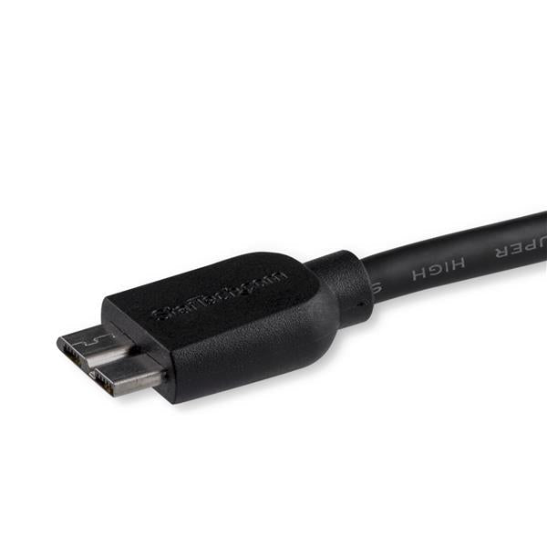 StarTech.com 0.5m Slim USB 3.0 A to Micro B Cable MM - ONE CLICK SUPPLIES