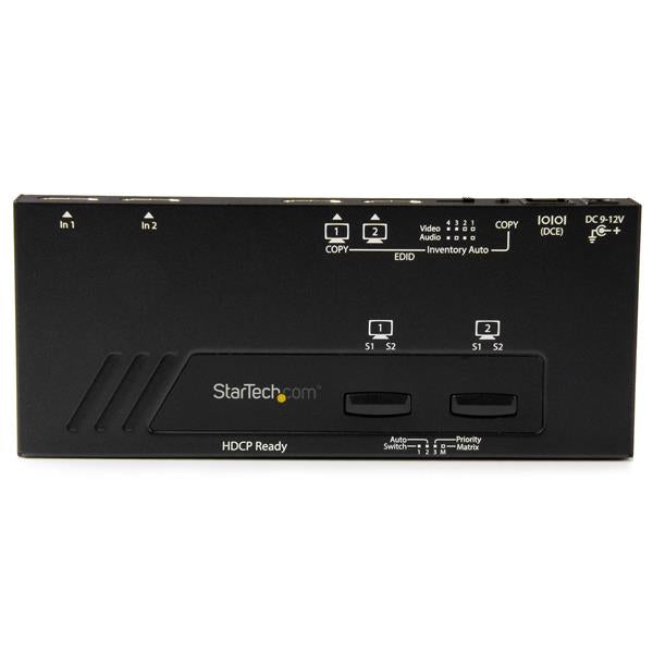 StarTech.com 2x2 HDMI Matrix Switch 4K Auto Sensing - ONE CLICK SUPPLIES