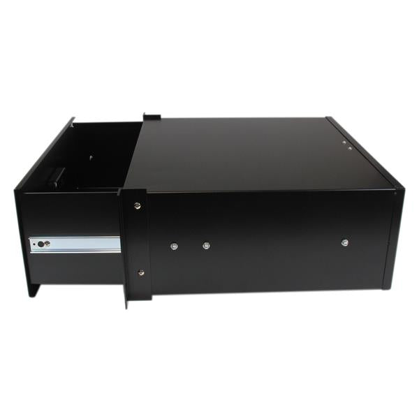 StarTech.com 4U 19in Rack Black Steel Storage Drawer - ONE CLICK SUPPLIES