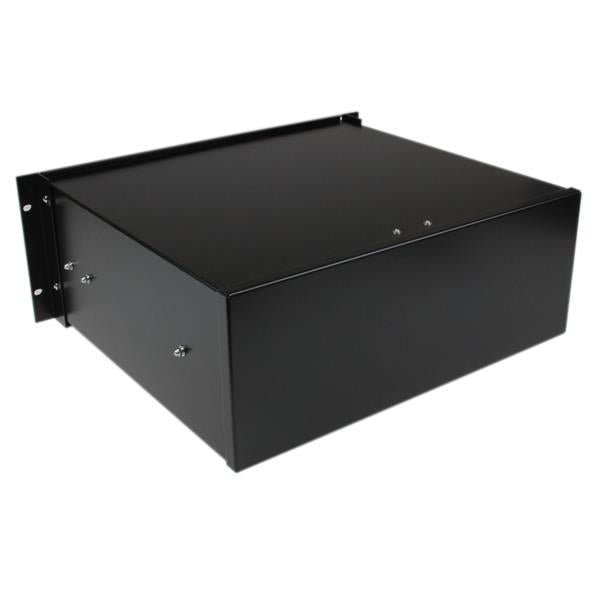 StarTech.com 4U 19in Rack Black Steel Storage Drawer - ONE CLICK SUPPLIES