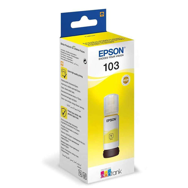 Epson 113 Yellow EcoTank Ink Bottle 70ml - C13T06B440 - ONE CLICK SUPPLIES