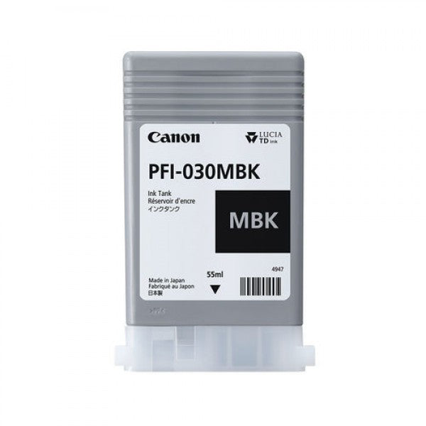 Canon PFI 030 Black Matte Ink Cartridge 55ml - 3488C001 - ONE CLICK SUPPLIES